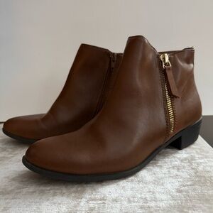 Brown Ankle Booties by a.n.a. Size 6